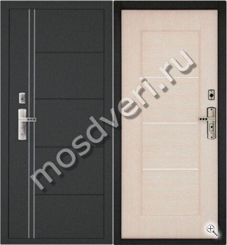 Дверь металлическая входная уличная с терморазрывом порошок и МДФ - купить от производителя Мосдвери Дверь металлическая входная уличная с терморазрывом порошок и МДФ